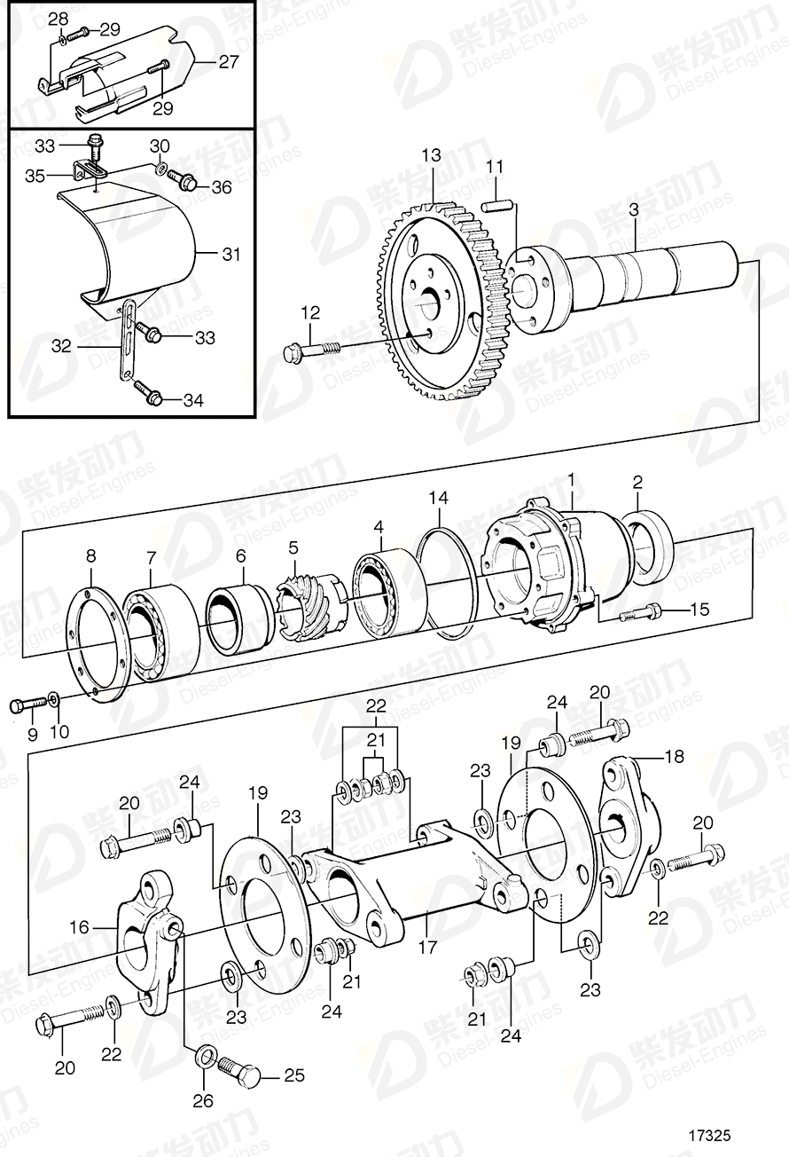 volvo penta Flange nut 945408 Drawing volvo penta Flange nut 945408 Drawing